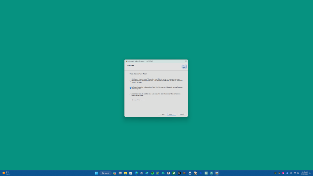 microsoft safety scanner