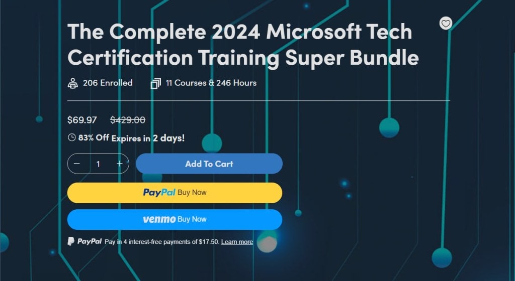 microsoft tech certification training super bundle