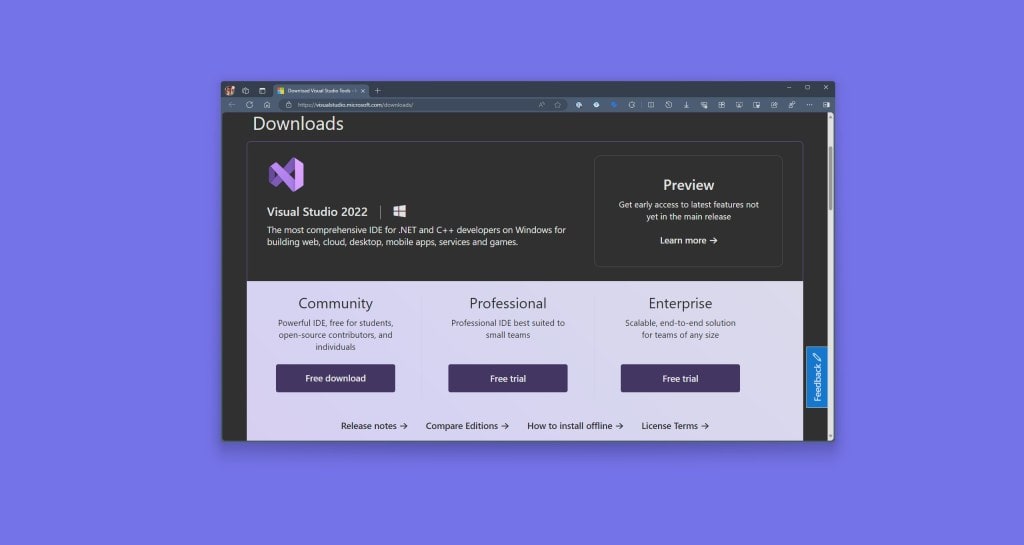 visual studio professional 2022