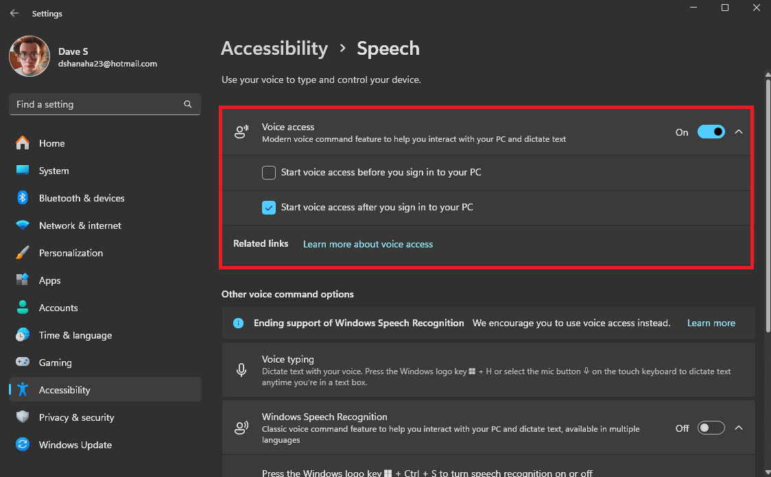 How to set up Voice Access in Windows 11 now that Windows Speech Recognition is ending support