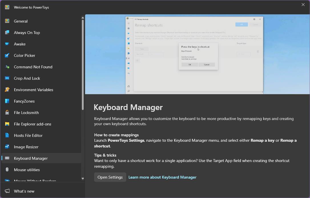Keyboard Manager