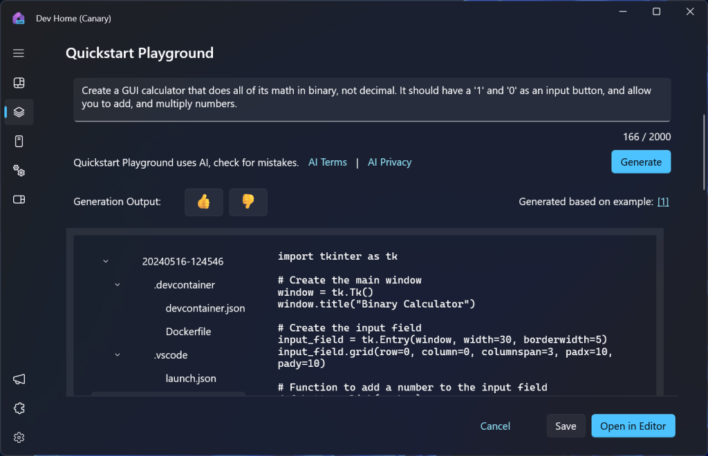 dev home preview v0.15