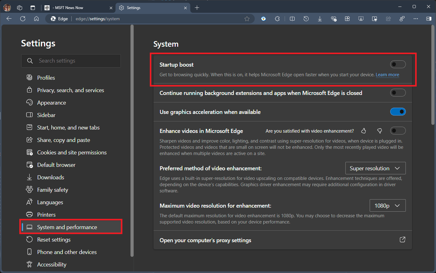 stop microsoft edge from opening automatically on startup