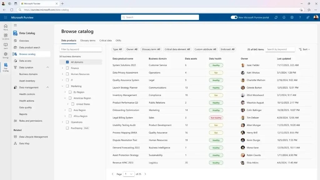 Microsoft Purview Data Governance becomes generally available on September 1st bringing AI-powered essential tools to enterprise data management