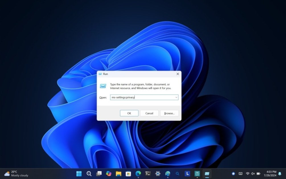 windows 11 settings run commands