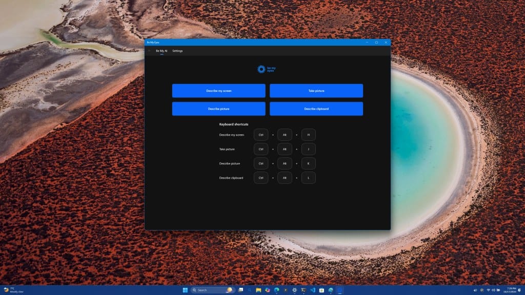 be my eyes and microsoft