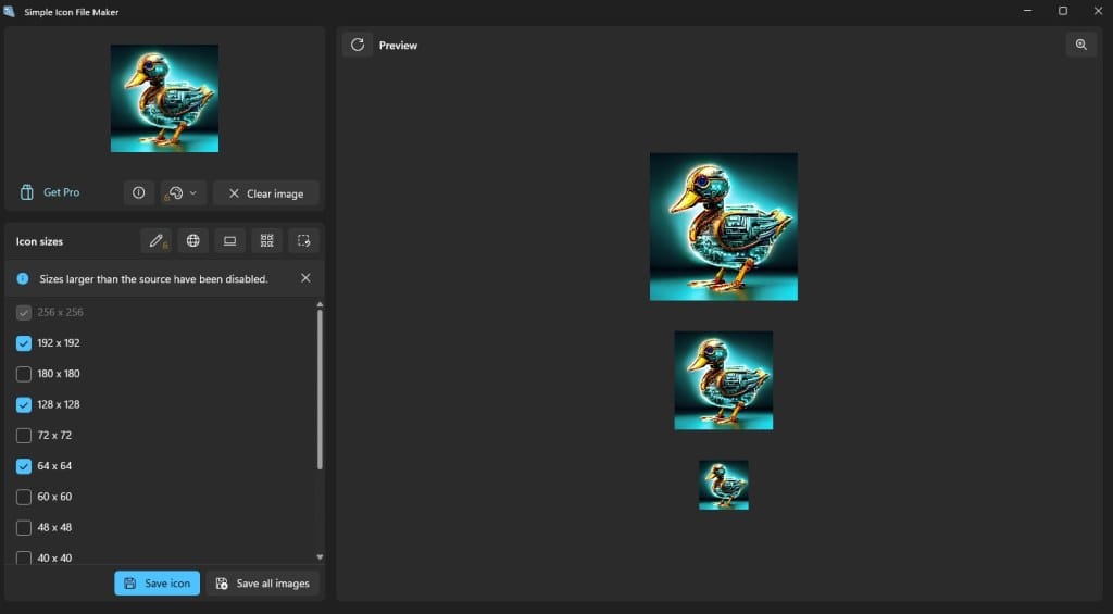 Create stunning icons effortlessly with Simple Icon File Maker for Windows 11