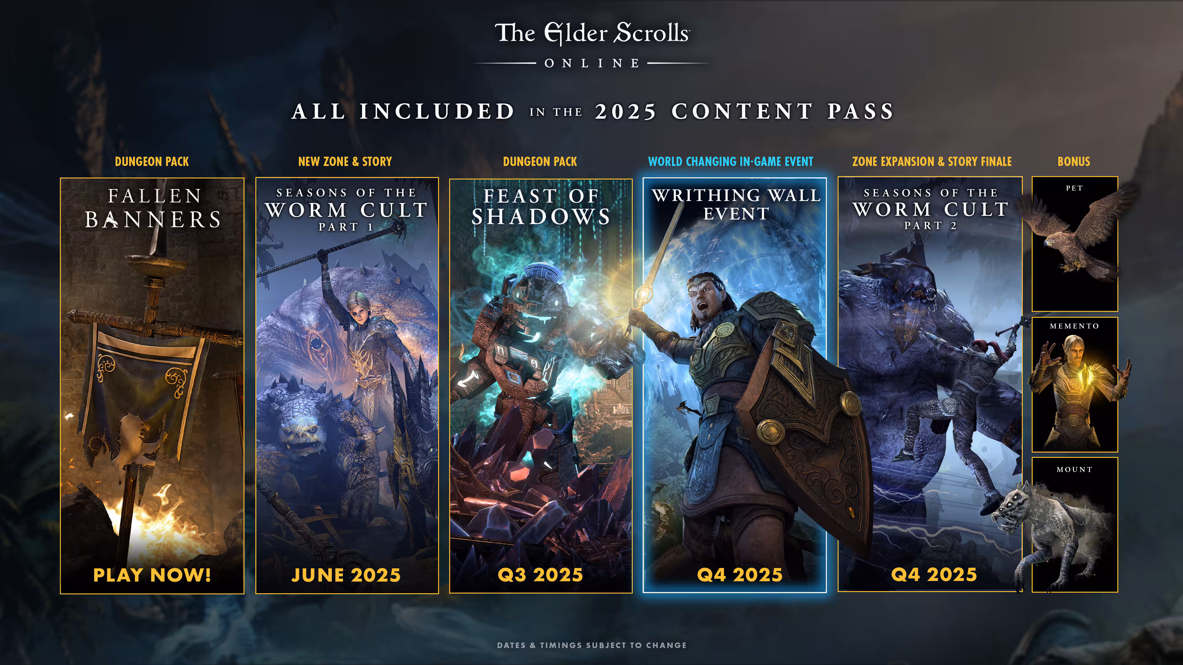 The Elder Scrolls Online Reveals New Seasons of the Worm Cult Part 1 and Rolls Out Update 46 Across All Platforms