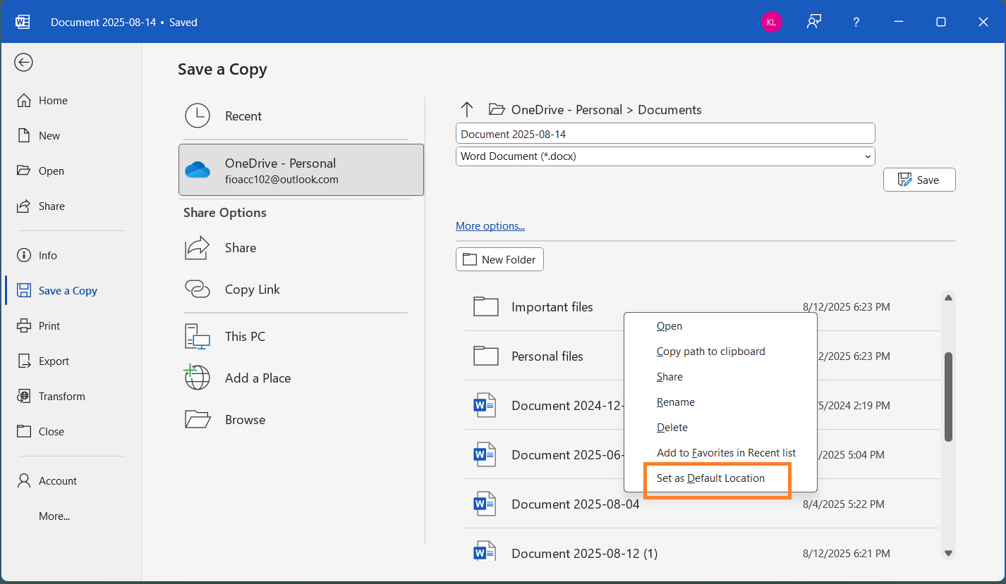 Microsoft 365 Update: Word for Windows Introduces Automatic Cloud Saving for New Documents