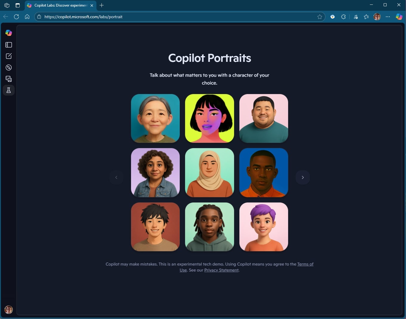 Microsoft's Amazing Copilot Portraits: Talk Face-to-Face with AI in Real Time with 40 Realistic Avatars to Choose From