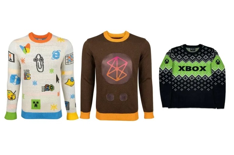 Microsoft’s 2025 Ugly Holiday Sweaters Bring Back Clippy, Zune Brown, and Bold Xbox Nostalgia