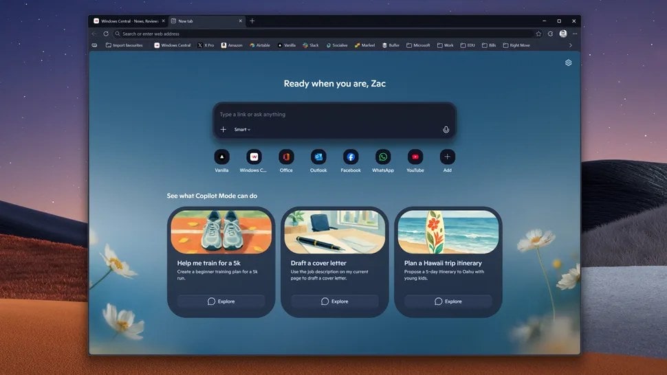 Microsoft Edge Is Slowly Turning into Another Copilot App with Bold New UI Redesign