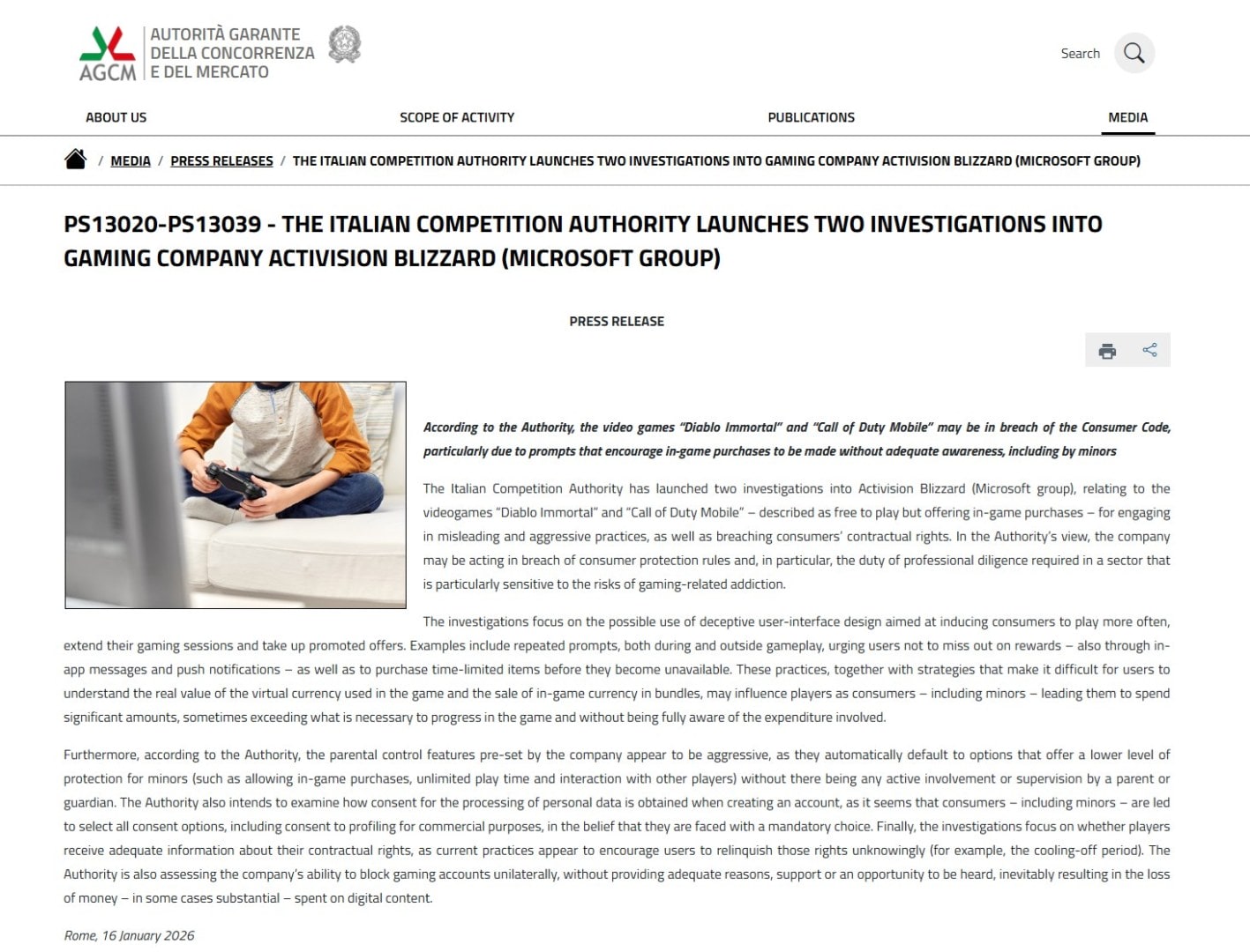 Italy Targets Microsoft and Activision Blizzard in Probe Over Questionable Diablo Immortal and Call of Duty Mobile Sales