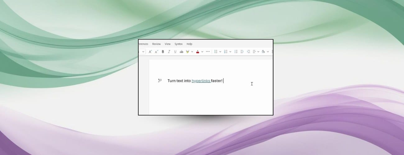 how to make link in word shortcut