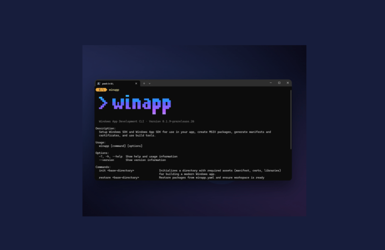 Microsoft Launches winapp CLI Preview to Simplify Windows App Development, Packaging, and AI Integration