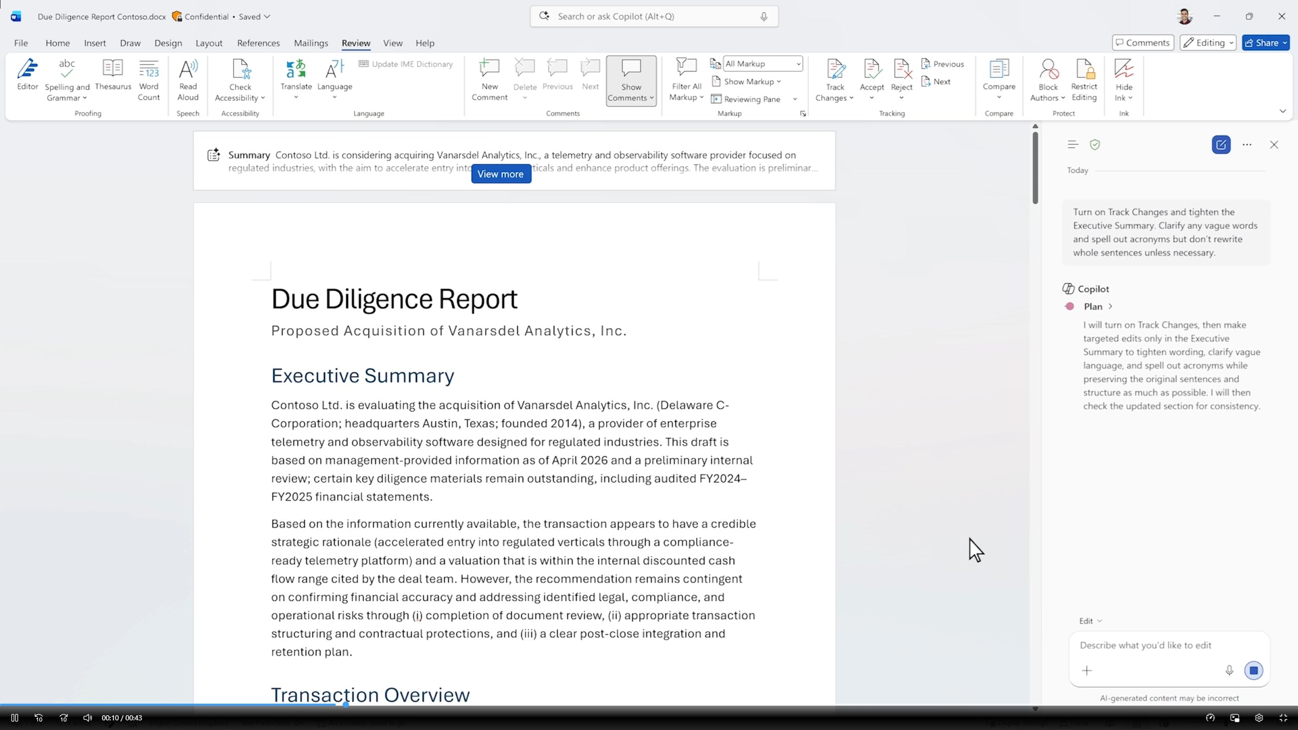 Copilot in Word Gets Massive Upgrade for Legal and Finance Workflows